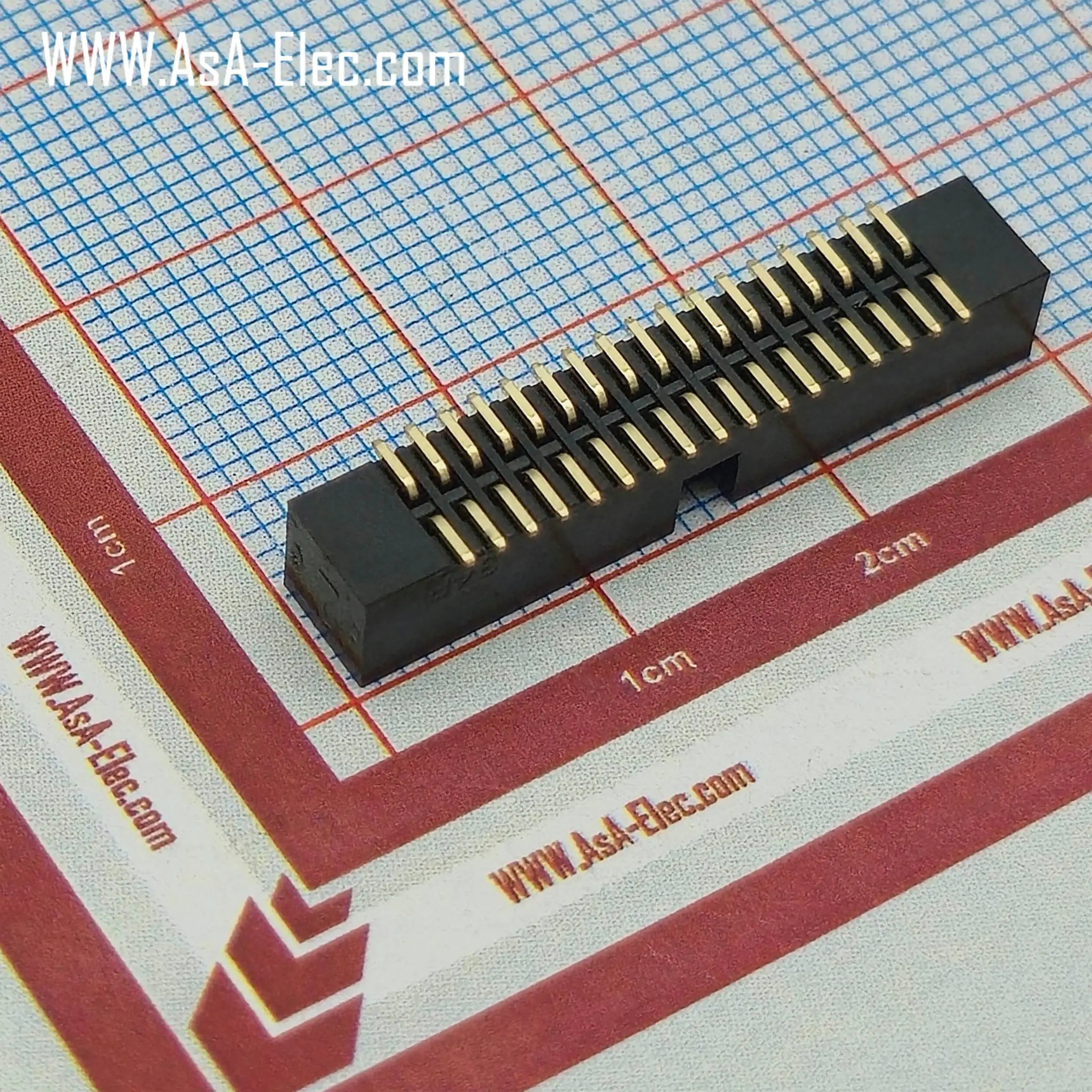 کانکتور باکس هدر 1.27 میلیمتر 34 پین نر BOX SMT